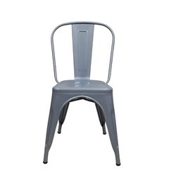 Silla de metal Gante gris